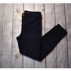 American Eagle High Rise Jegging Super Dark Wash No Holes Work School Womens 10